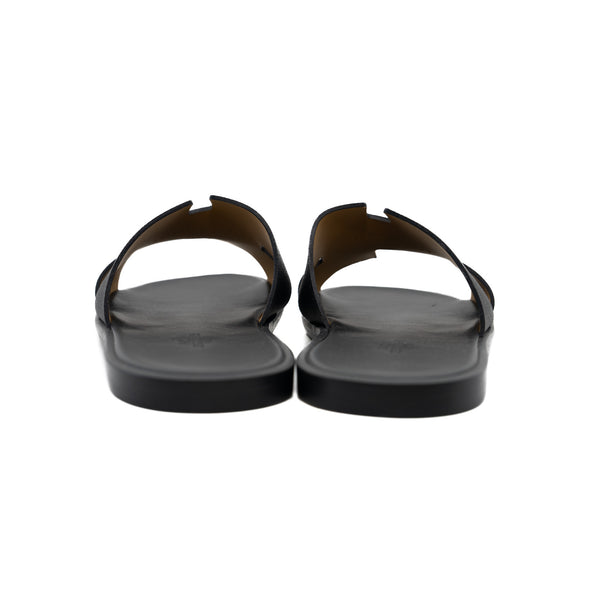 Chypre sandal in leather black #42 - L'UXE LINK