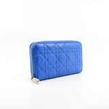 thumbnail Zip Around Escapade In Blue Lambskin Wallet PHW - L'UXE LINK