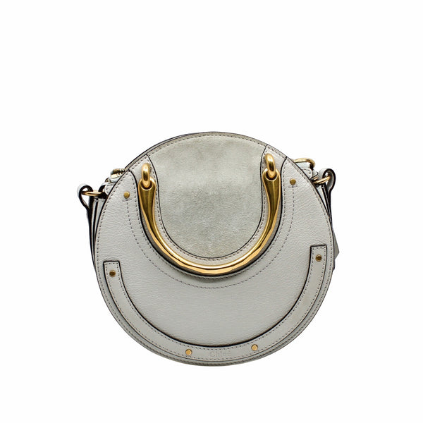 pixie  round bag  light Gray ghw