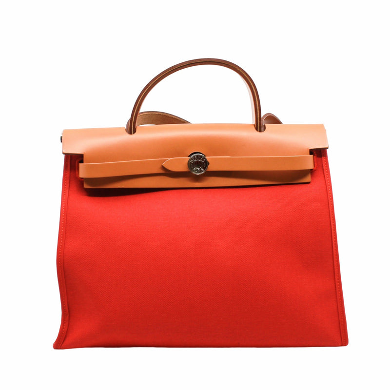 herbag 31 fabric orange red phw X stamp - L'UXE LINK