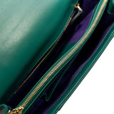 thumbnail Medium Serpenti Forever In Green Calf Leather Shoulder Bag GHW - L'UXE LINK