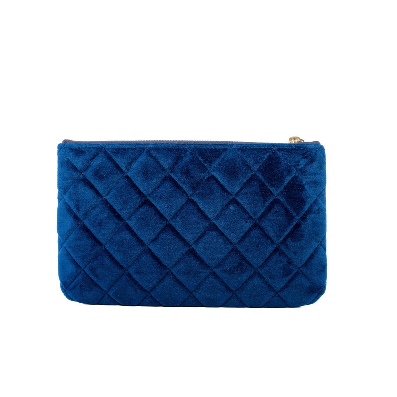 Reissue 2.55 Small O-Case Pouch Velvet Blue Ghw Seri 29 - L'UXE LINK