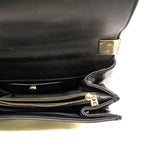 thumbnail Black Patent Leather Medusa Chain Clutch GHW - L'UXE LINK