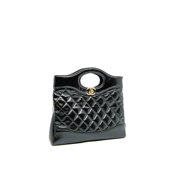 Mini 31 Bag Shiny Lambskin Black GHW - L'UXE LINK