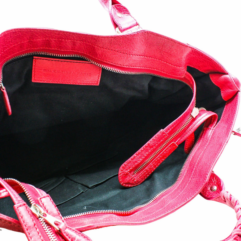 Classic City 2 Way Shoulder Bag Leather  Pink PHW - L'UXE LINK