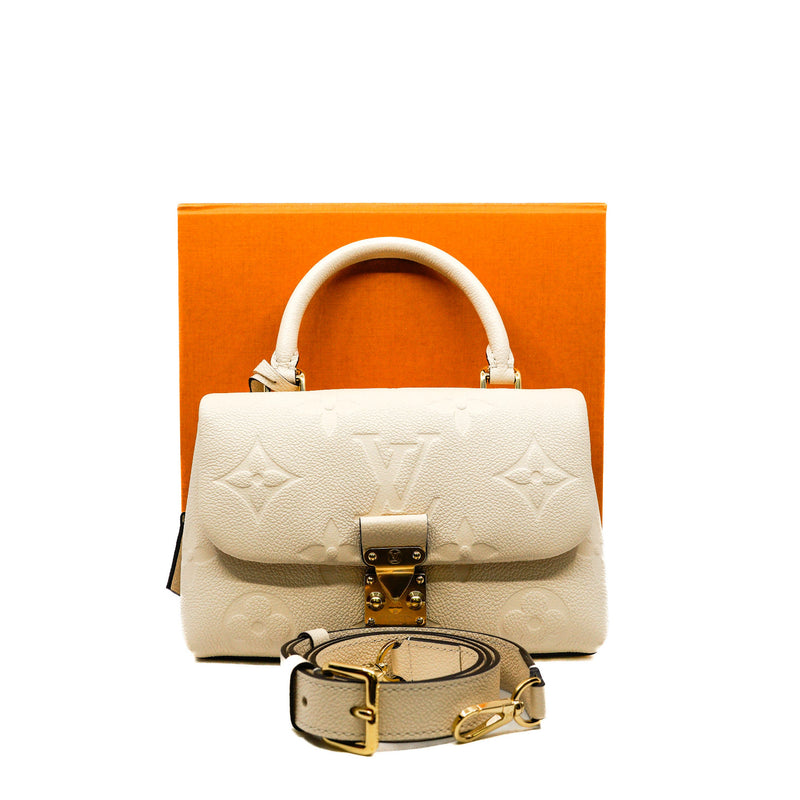 Madeleine BB in Monogram Empreinte Leather white ghw - L'UXE LINK