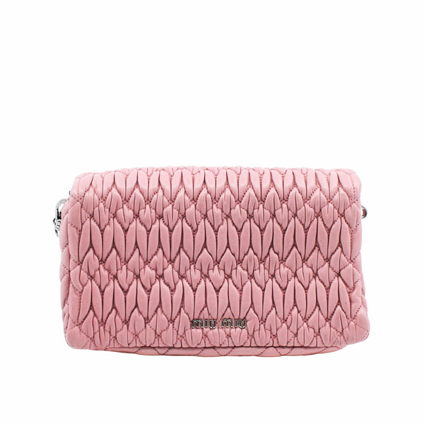 chain bag  small  pink crystal - L'UXE LINK