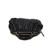 thumbnail Gaufre Cannage Delices Black Leather Handbag GHW - L'UXE LINK