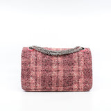 thumbnail Tweed Quilted Resin Pink 2.55 Reissue 225 Double Flap Bag PHW Seri 27