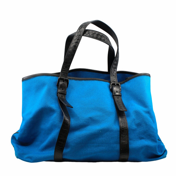 tote  bag large fabric blue