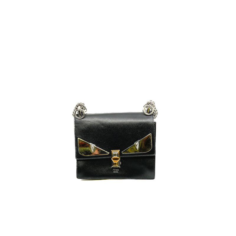 Small Monster Kan I Black Calfskin Shoulder Bag PHW - L'UXE LINK