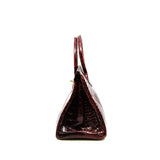 thumbnail Birkin 30 In Porosus Leather 57 Bordeaux GHW C Stamp - L'UXE LINK