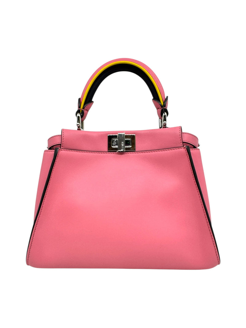 Mini Peekaboo Handbag With Handle Pink PHW