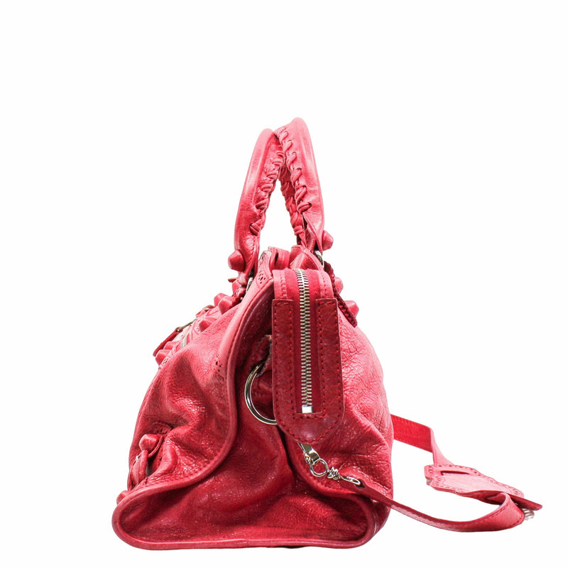 Classic City 2 Way Shoulder Bag Leather  Pink PHW - L'UXE LINK