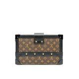 thumbnail Petite Malle Monogram Canvas In Brown/Black GHW With Strap - L'UXE LINK