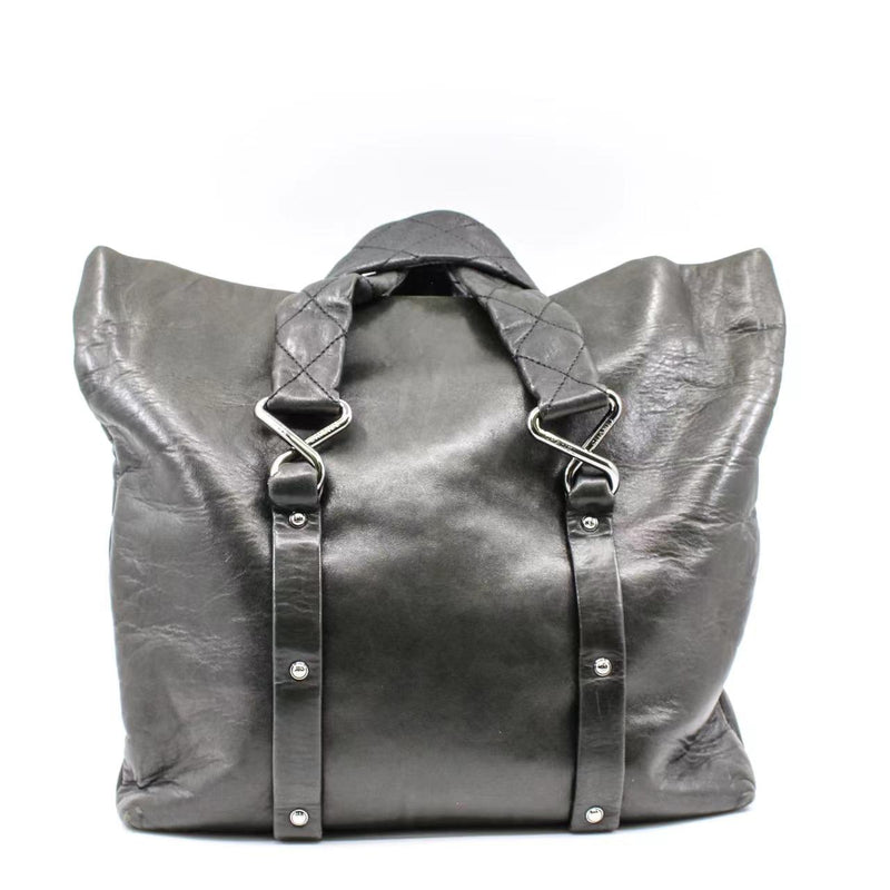 8 Knots In Grey Quilted Lambskin Leather Tote PHW Seri 11