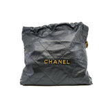 thumbnail Medium 22 Bag In Black Calfskin GHW Seri PHUAXXXX - L'UXE LINK