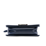 thumbnail Small Leboy In Navy Calfskin Leather Bag PHW Seri 26 - L'UXE LINK