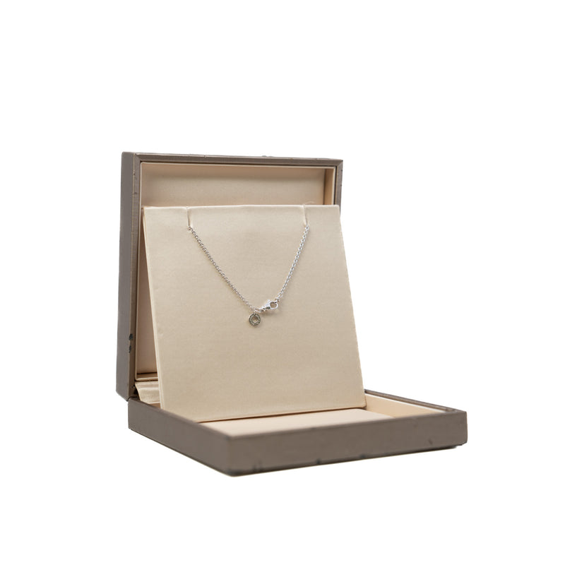 Bvlgari 18K White Gold And Diamond Pendant Necklace - L'UXE LINK