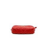 thumbnail Mini Quilted Calfskin 2.55 Reissue Red Camera Bag GHW Seri 26 - L'UXE LINK