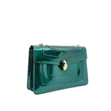 thumbnail Serpenti Forever Metallic Calfskin Green Flap Bag LGHW - L'UXE LINK