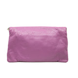 thumbnail leather clutch bag in pink purple