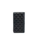 thumbnail Black Quilted Leather Cambon Ligne Bifold Wallet - L'UXE LINK