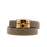 thumbnail cdc belt in etoupe rghw size 70 - L'UXE LINK