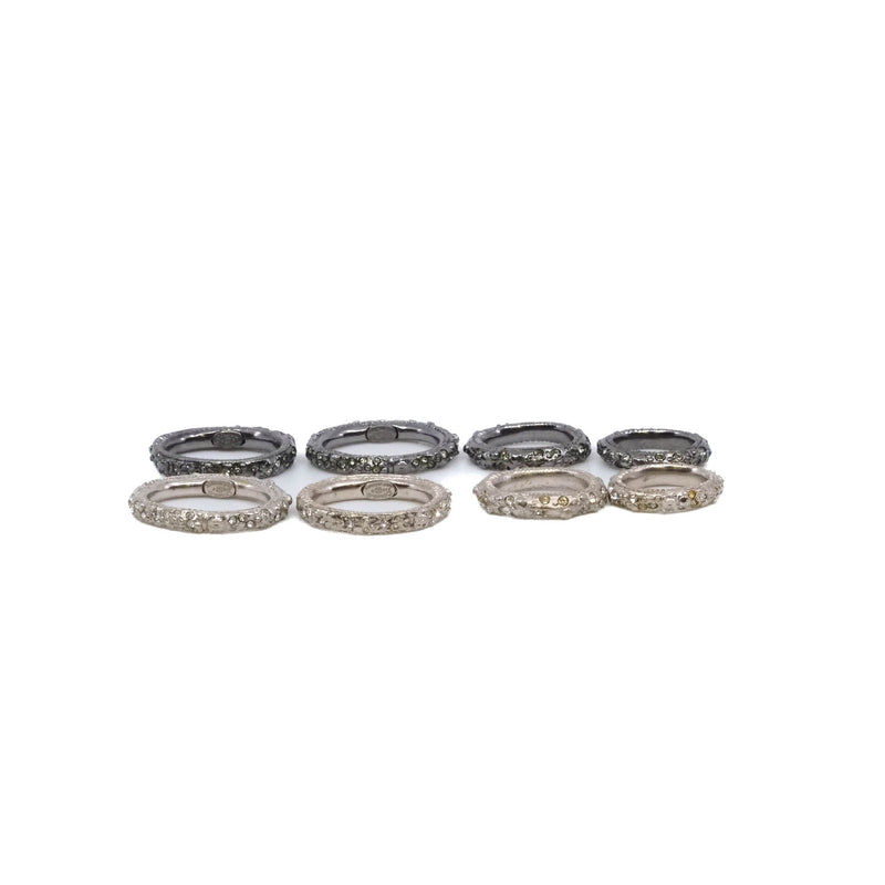 Solid Sterling Silver Slim Rings - L'UXE LINK