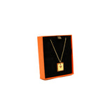 thumbnail As De Coeur Pendant Necklace Gold Swift Leather GHW