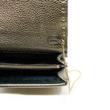 thumbnail Garavani Rockstud Metallic Bronze Leather Clutch Bag GHW - L'UXE LINK