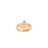 thumbnail Link D'Hermes Ring In Rose Gold With Diamonds Size 52 - L'UXE LINK