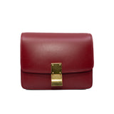 thumbnail Small Classic bag in Box Calfskin Red Ghw with Strap