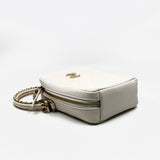 thumbnail 2019 CC White Lambskin Leather Round Handle Camera Case Satchel Bag GHW Seri 29