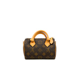 thumbnail Nano Speedy Monogram Canvas GHW With Strap - L'UXE LINK