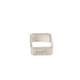 thumbnail Bolduc Scarf 90 In Silver And Palladium Plated Ring - L'UXE LINK