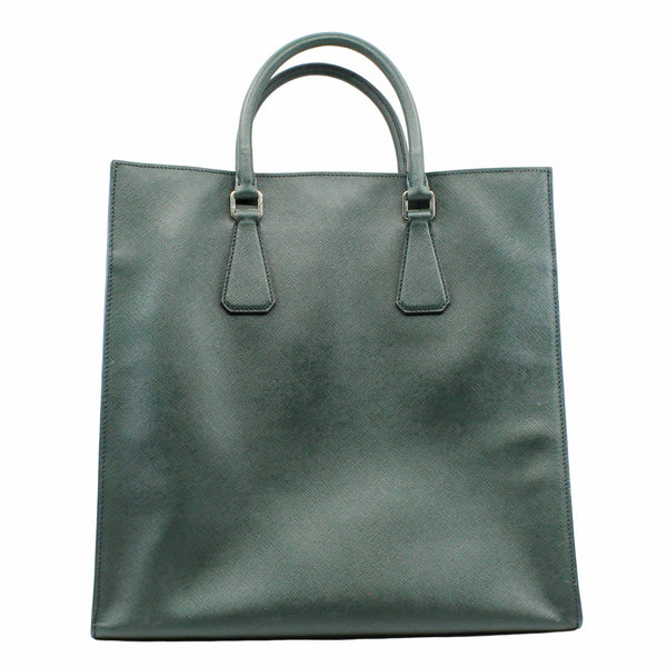 men  tote bag large green saffiano - L'UXE LINK