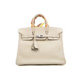 thumbnail Birkin 25 In Swift Craie PHW A Stamp