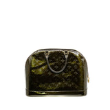 thumbnail Alma Monogram Green Vernis Patent Leather GM Handbag GHW - L'UXE LINK