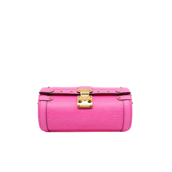 Papillon Pink Epi Leather Trunk Bag GHW - L'UXE LINK