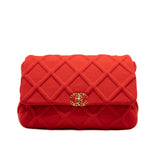 thumbnail Maxi 19 Jersey Red Lambskin Quilted Flap Bag Multi Hardware Seri 29