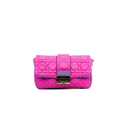 Miss Dior Promenade In Rose Pink Lambskin Crossbody Bag GHW - L'UXE LINK