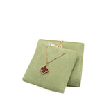 thumbnail Sweet Alhambra 18k Rose Gold Red Pendant Necklace - L'UXE LINK