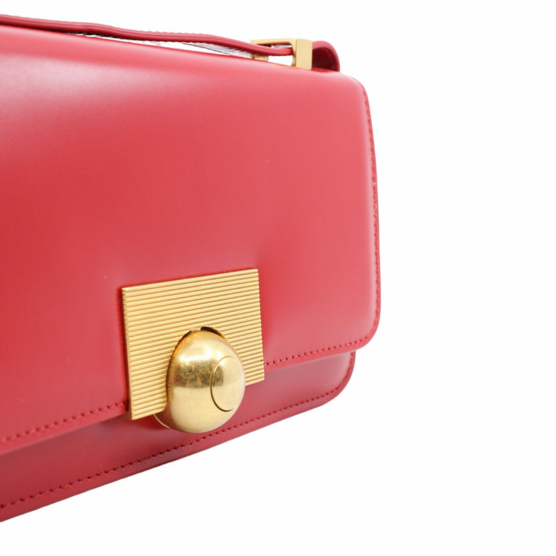 Shoulder Bag Calfskin Leather  red box ghw - L'UXE LINK