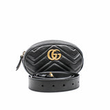 thumbnail belt bag leather black gg ghw - L'UXE LINK