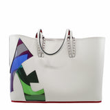 thumbnail Cabata East West Handbag PVC Leather  white - L'UXE LINK