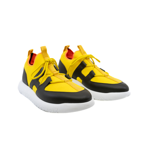 Fabric Sneaker Yellow with Black #42 - L'UXE LINK