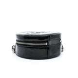 thumbnail Round As Earth Black Patent Leather Crossbody Bag PHW Seri 28 - L'UXE LINK