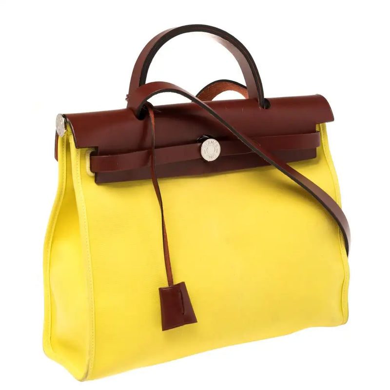 herbag 31cm yellow with brown A stamp