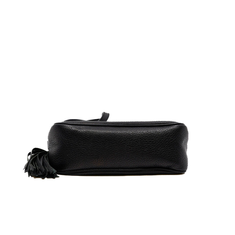 Soho Disco Small Black Calfskin Crossbody Bag